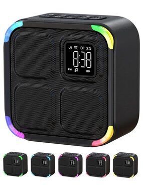 White Noise Machine 30 Soothing Sounds Bluetooth Speaker Alarm Clock Night Light